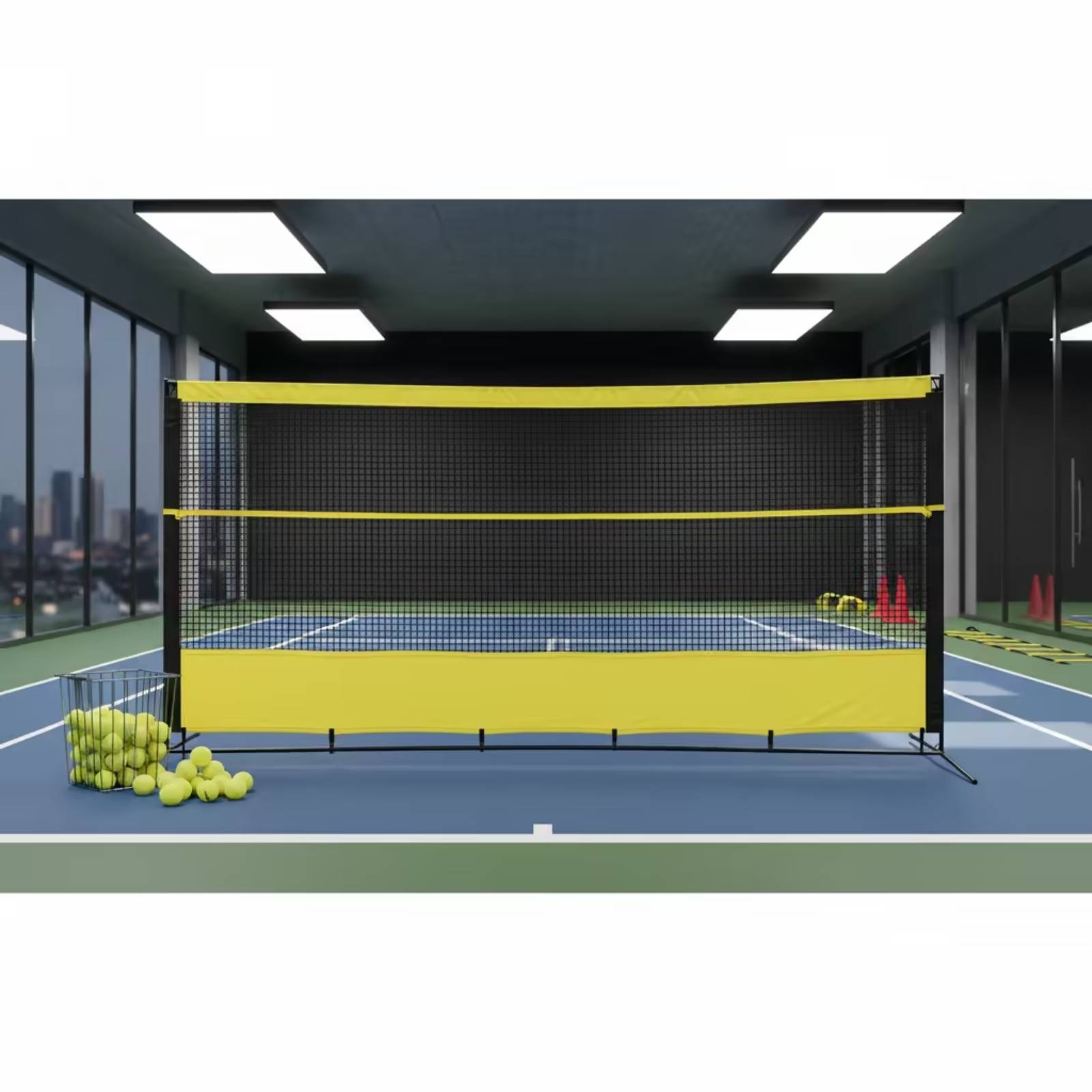 Sports Equipment Bag - Rete da Tennis Rimbalzante con Borsa,