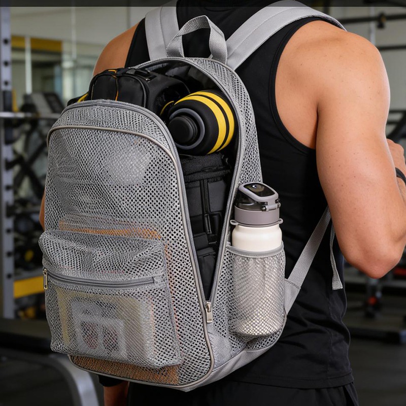 Sports Equipment Bag - Zaino in rete traspirante, borsa sportiva