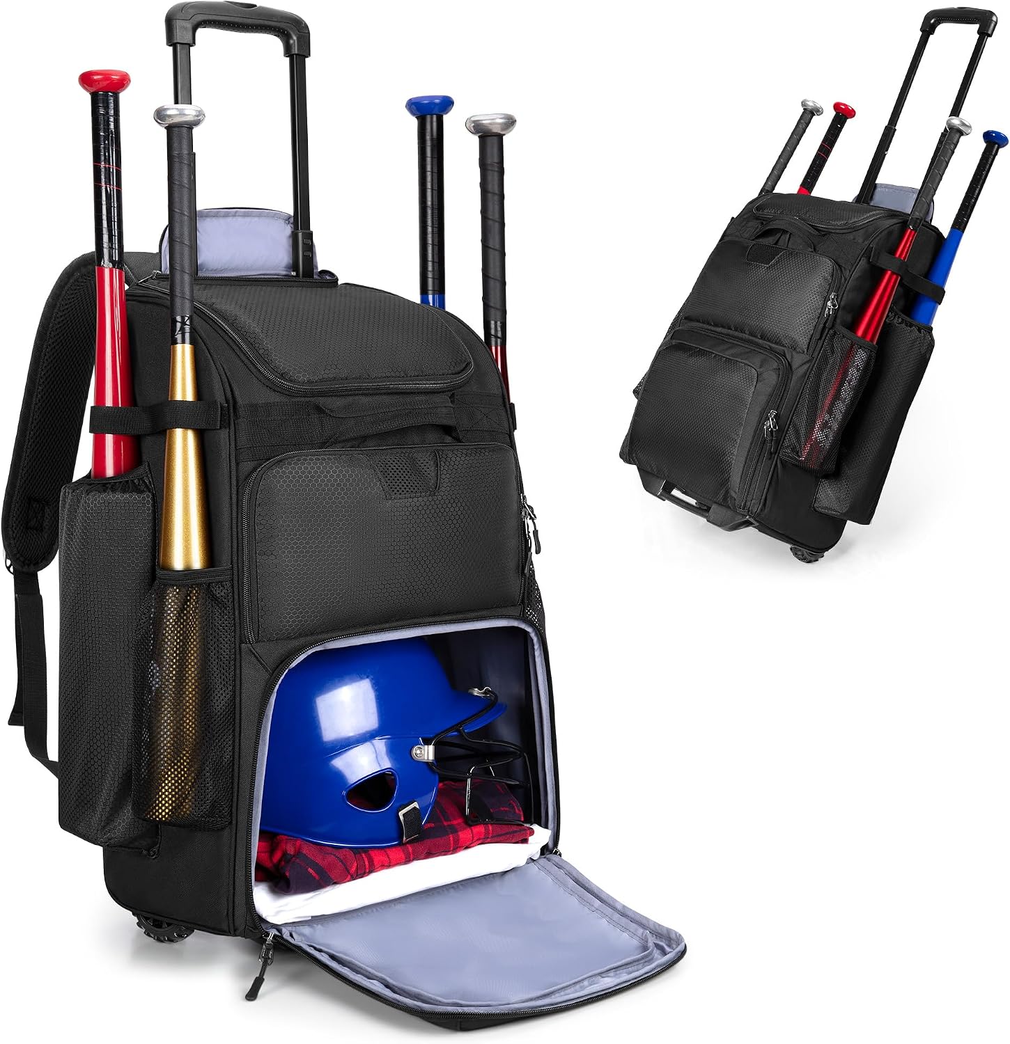 Sports Equipment Bag - Zaino da Baseball con Ruote, Borsa